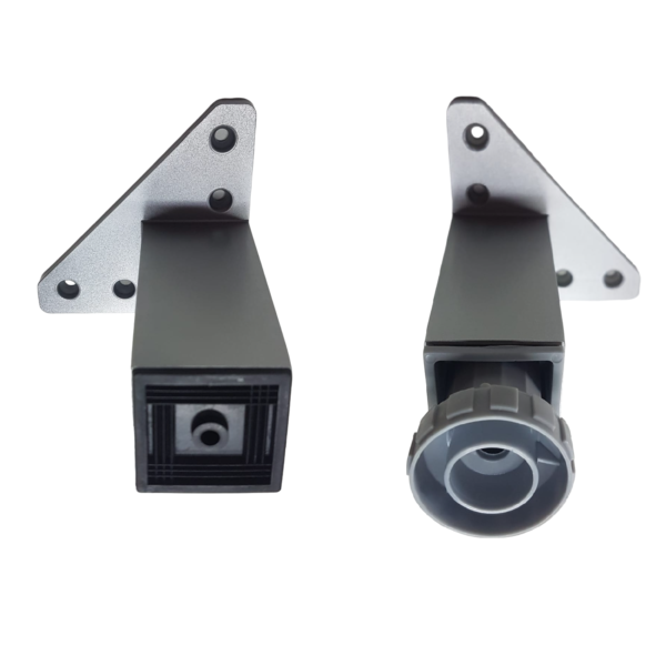 PATA PARA MUEBLE PLASTICA GRIS GSS