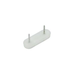 PATÍN CON CLAVO BLANCO DOBLE PARA BASE DE MUEBLE