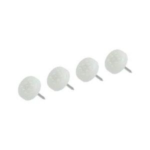 PATÍN CON CLAVO BLANCO 16 MM PARA BASE DE MUEBLE