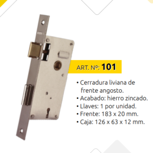 CERRADURA PRIVE 101 COMÚN