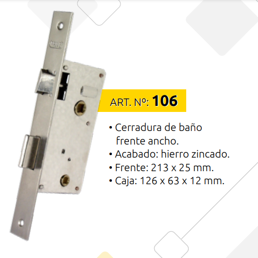 CERRADURA PRIVE 106 BAÑO