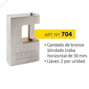 CANDADO PRIVE BLINDADO